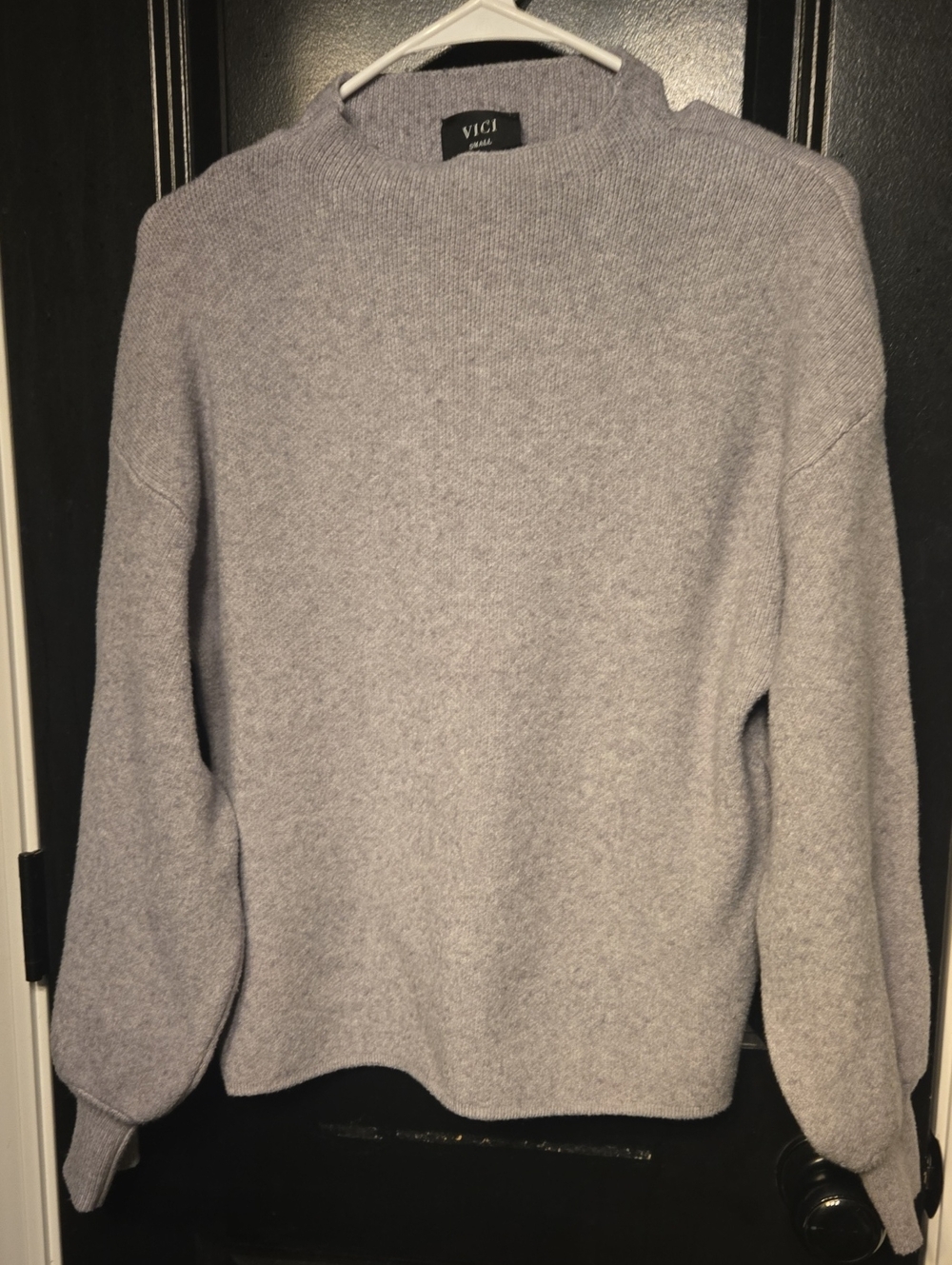 Vici Light Heather Gray Crew Neck Sweater